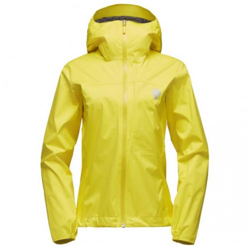 Black Diamond W FINELINE STRETCH RAIN SHELL Sunflare